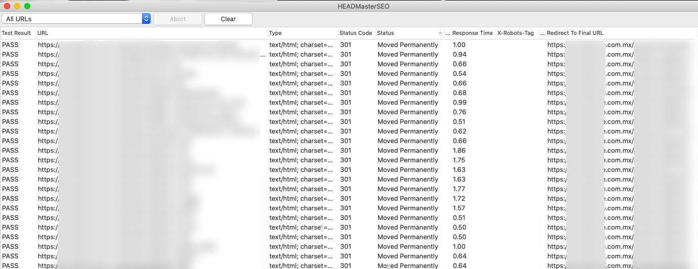 headmasterseo tool redirect validation