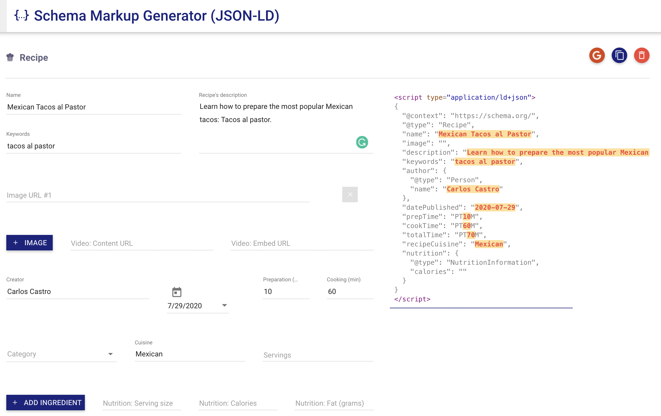 schema markup generator technicalseo